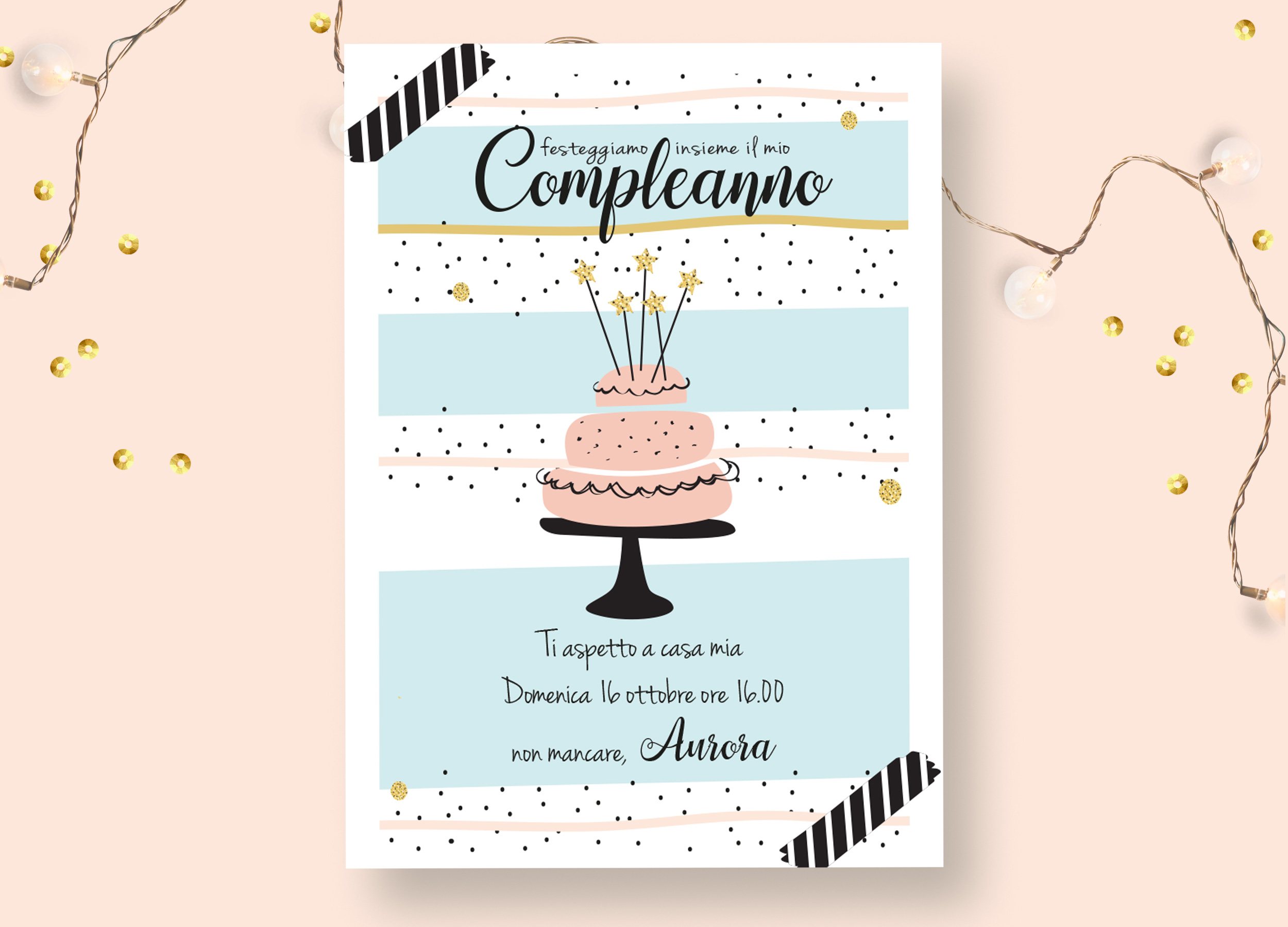 Invito Compleanno Per Stampa E Invio Whatsapp