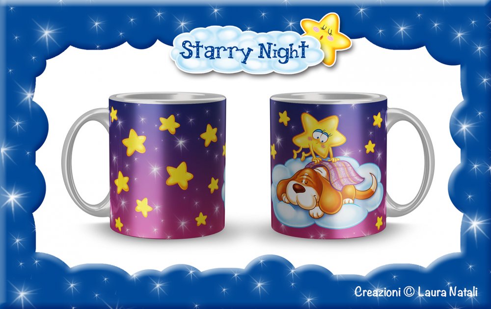 Tazza Starry Night - Geremia Nanna - Bassethound