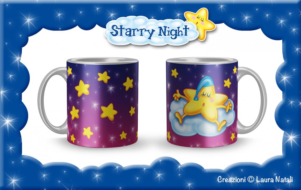 Tazza Starry Night - Stellina Blu
