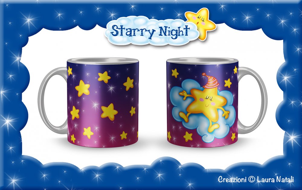 Tazza Starry Night - Stellina Rossa