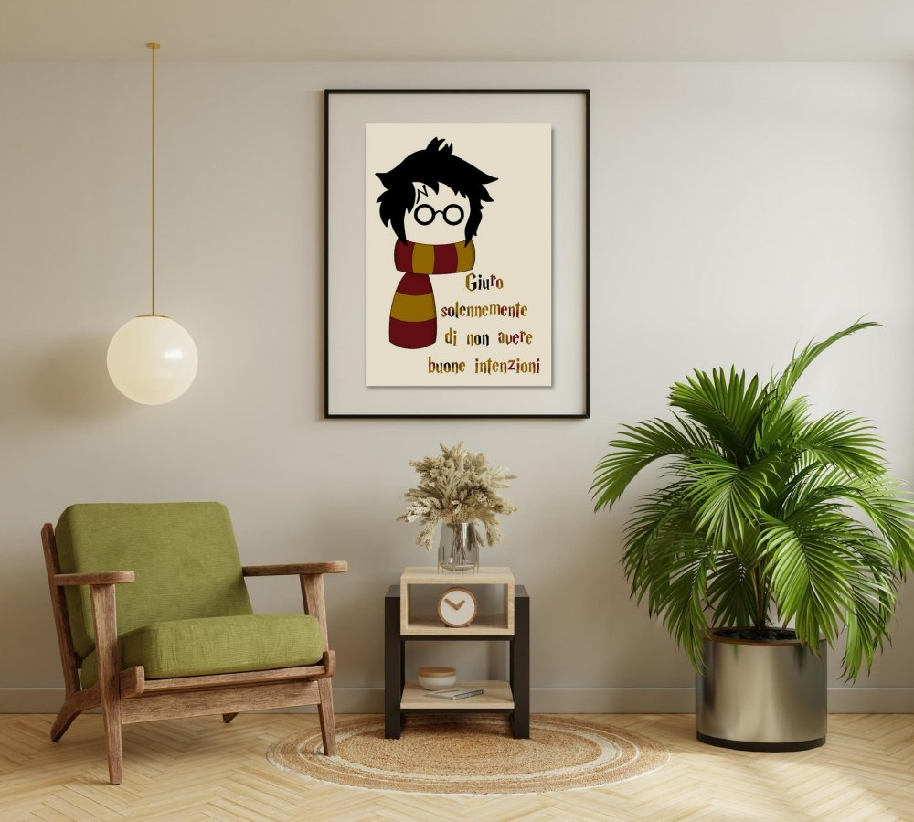 Poster magia - Poster potter - potter illustrazione - quadro magia -