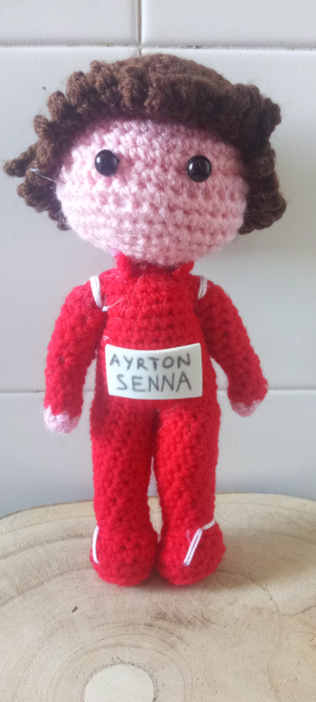 Ayrton Senna amigurumi 