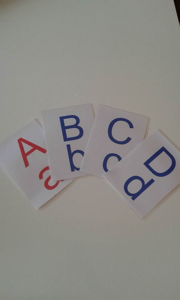 26 schede montessoriane.  lettere alfabeto