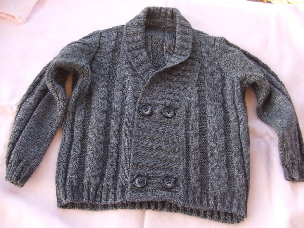 giacca doppio petto bimbo lana maglia