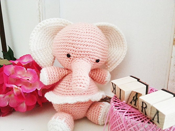 Ely_ elefane amigurumi all'uncinetto per bambini e neonati