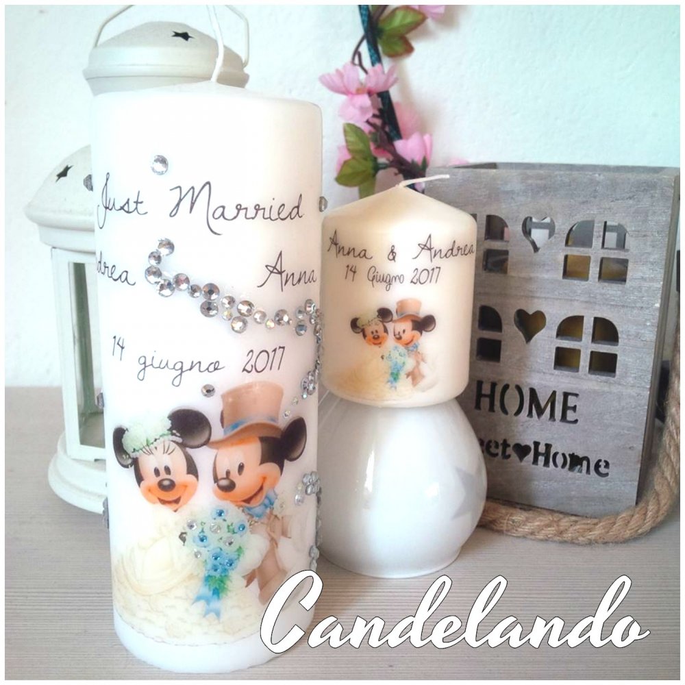 Bomboniera matrimonio candela personalizzata - Feste - Bomboniere 